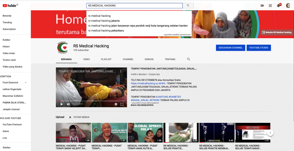 testimoni pasien rs medical hacking cannel youtube